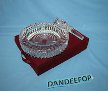 Load image into Gallery viewer, Mikasa Diamond Fire Wine Set Crystal Bottle Holder With Stopper In Holder
