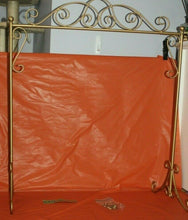 Load image into Gallery viewer, Gold Tone Metal Quilt Holder Display Rack Stand  30 x 36 With Scroll Design
