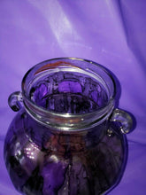 Load image into Gallery viewer, Hand Painted Glass Storage Display Art Container Jar With Lid 250ML 12" tall
