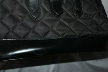 Load image into Gallery viewer, Burberry Designer Black Quilted Patent Leather Handbag With Dust Bag Italy
