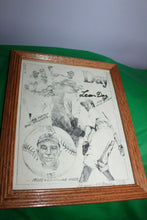 Load image into Gallery viewer, Leon Day Signed Sketch Print 17/50 Limited Perfect Game Opening Day 1940&#39;s
