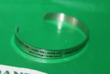 Load image into Gallery viewer, What Cancer Cannot Do Motivational Inspiration Hope Cuff Silver Bracelet Jewelry
