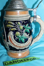 Load image into Gallery viewer, Vintage Original Thewalt Lidded Western Germany Beer Scenic Stein With Phrase
