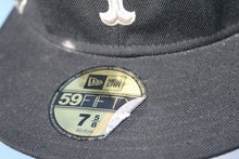 Load image into Gallery viewer, New York Mets  59Fifty Baseball Black And White Logo Hat 7 5/8 New Era Fitted
