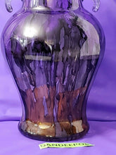 Load image into Gallery viewer, Hand Painted Glass Storage Display Art Container Jar With Lid 250ML 12" tall
