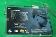 Load image into Gallery viewer, Upper Deck Derek Jeter #2 Game Used Ball Piece Card In Case Gold Rpl B-Dj 2000
