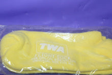 Load image into Gallery viewer, TWA Flight Socks In Package Sealed Yellow Airline Collectible
