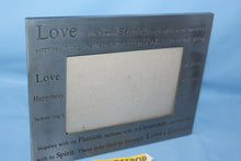 Load image into Gallery viewer, Love Happiness Life Mantra Metal Photo Frame 9x7 For 5.5 x 4 Pictures
