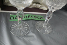 Load image into Gallery viewer, Pair Of Royal Doulton Webb Corbett Aches Crystal Stemware Wine Glasses In Box
