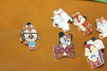 Load image into Gallery viewer, 7 Walt Disney Pin Trading Chip And Dale Chipmunk Hidden Mickey Cruise Line
