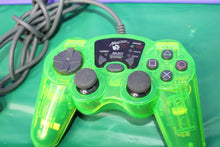 Load image into Gallery viewer, Playstation Video Game Controller Dual Force Turbo Mad Catz Translucent Green
