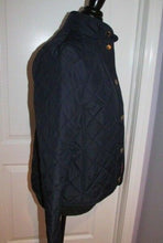 Load image into Gallery viewer, Women's Lauren By Ralph Lauren Blue Quilt Pattern Jacket Coat Small
