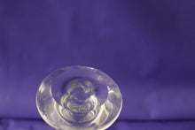 Load image into Gallery viewer, Pair Of Glass Elegant Skinny Stem Pedestal Graduated Taper Candle Holders
