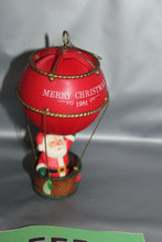 Load image into Gallery viewer, Hallmark Sailing Santa In Hot Air Balloon Vintage Christmas Holiday Ornament 81
