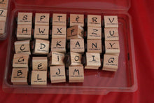 Load image into Gallery viewer, Stampin' Up! 40 Blocks 68 Assorted Piece Rubber Stamps Alphabet And Numbers
