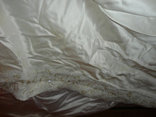 Load image into Gallery viewer, Dutch Satin Hand Beaded Professionally custom made Wedding Dress Sleeveless S/M
