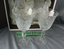 Load image into Gallery viewer, Pair Of Royal Doulton Webb Corbett Aches Crystal Stemware Wine Glasses In Box
