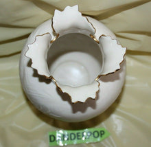 Load image into Gallery viewer, Lenox Heritage Collection 24K Gold Rim Bisque Vase Bird Theme Kate Sears 8"
