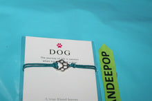 Load image into Gallery viewer, 39 Piece Blue Rope Pet Love With Dog True Friend Wish Card Bracelet Jewelry
