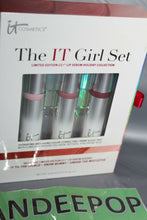 Load image into Gallery viewer, The It Girl Cosmetic Set Holiday Collection CC + Lip Serum Joy Mistletoe Snow
