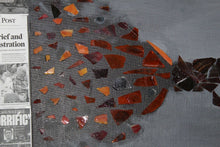 Load image into Gallery viewer, Original Art Glass On Acrylic Collage Poster Gun Violence Awareness Prevention
