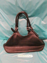 Load image into Gallery viewer, Cole Haan Designer Pebbled Leather Black Shoulder Handbag Made In India
