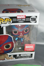 Load image into Gallery viewer, Funko Marvel Collector Corps El Aracno Lucha-Libre Edition 706 Spider-Man Toy
