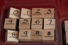 Load image into Gallery viewer, Stampin' Up! 40 Blocks 68 Assorted Piece Rubber Stamps Alphabet And Numbers
