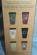 Load image into Gallery viewer, Starbucks Halloween Theme Reusable Hot Cups 16 Oz With Lids In Box Fall 2019
