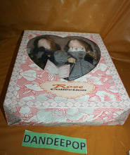 Load image into Gallery viewer, Rose Collection Pair Of Boy Girl Twin Dolls In Box Grace 14" Porcelain
