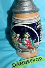 Load image into Gallery viewer, Vintage Original Thewalt Lidded Western Germany Beer Scenic Stein With Phrase
