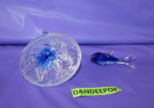 Load image into Gallery viewer, Cristal d'Arques Lead Crystal Dolphin On Wave Animal Figurine Decor W/ Smaller
